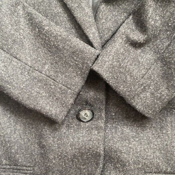 Sag Harbor Womens Blazer Heather Black Wool Rich Blend Jacket Sz 8 100%Pure Wool - Picture 8 of 12